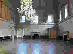 Inside one of the Assembly Rooms in Bath, England