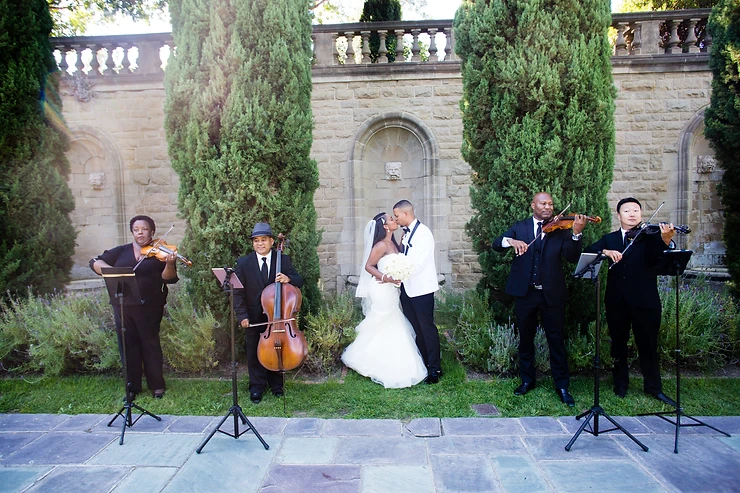 Wedding Music Blog: A Glamorous Wedding at the Greystone Mansion in Beverly Hills 2 String Quartet Wedding Los Angeles
