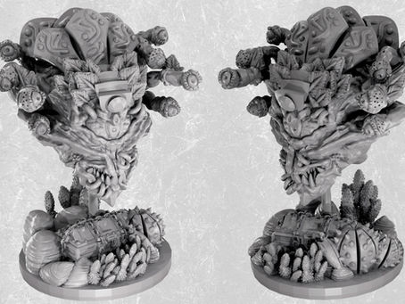 From Aztec Pyramid, Siege Triceratops to demonic vines - Minis and Terrain in May from Mystic Pigeon