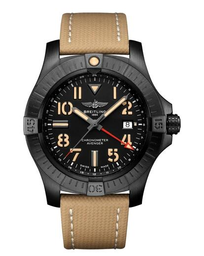 Replica Breitling AVENGER AUTOMATIC GMT 45 NIGHT MISSION V32395101B1X1 Men Watch content media