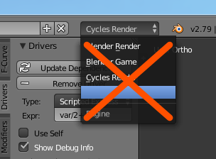 TIP: don't change your preferred render engine to Crowdrender (the blank render engine)! content media