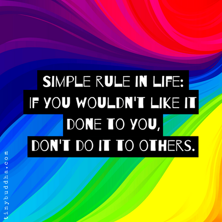 So simple yet some people forget...
