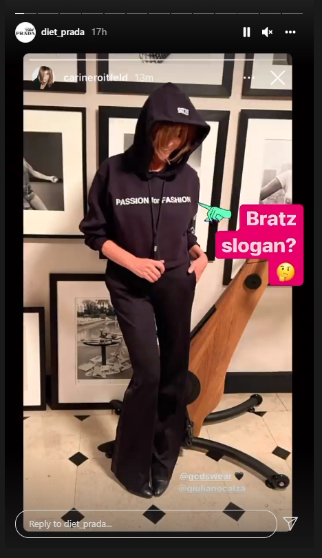 Diet Prada posts about the Bratz X GCDS collaboration leaks! content media