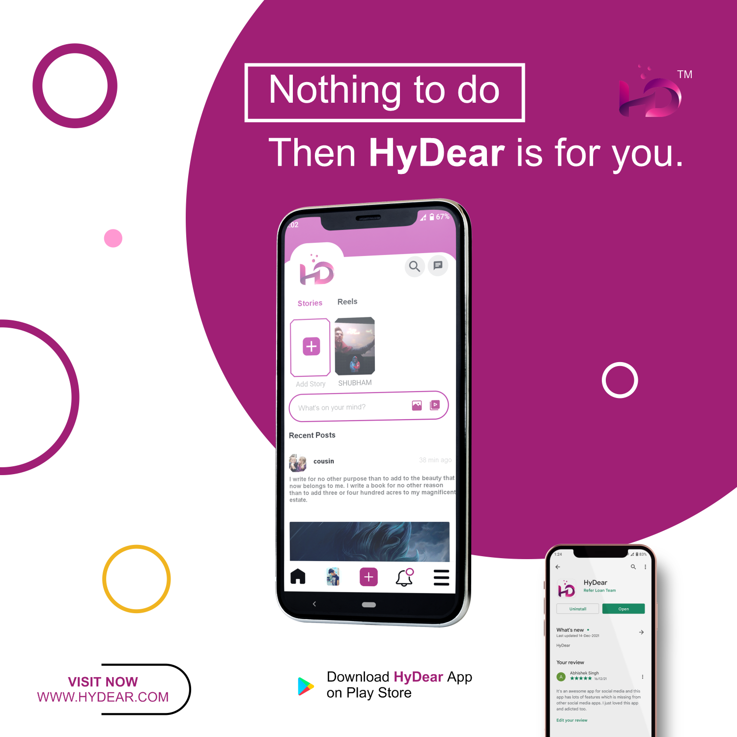 Nothing to do then Hydear is for you content media