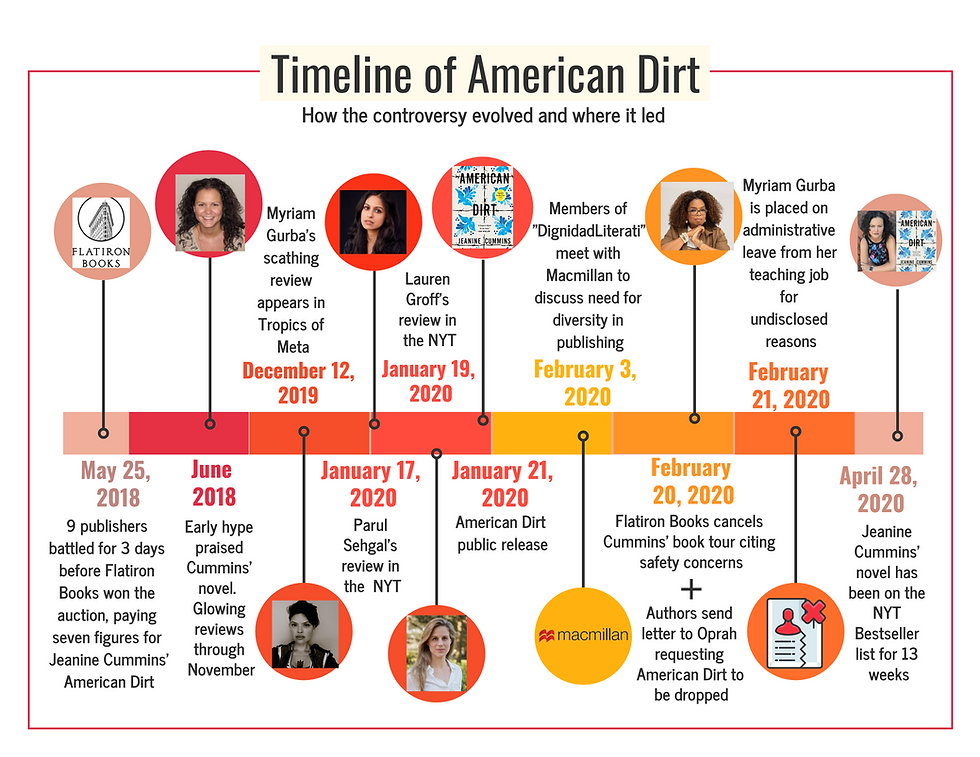 Infographic of American Dirt
