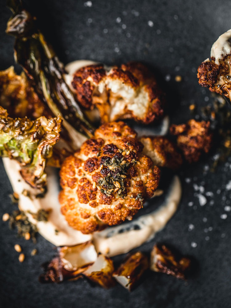 Chou Fleur Frit Et Sauce Tarator