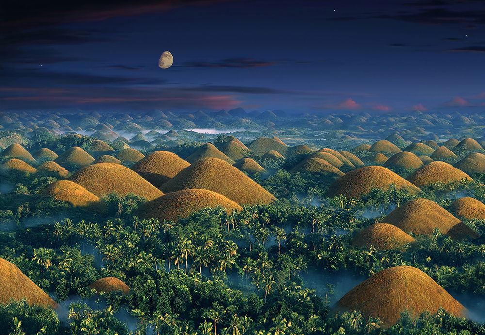 Les Chocolate Hills de l'Ile de Bohol aux Philippines