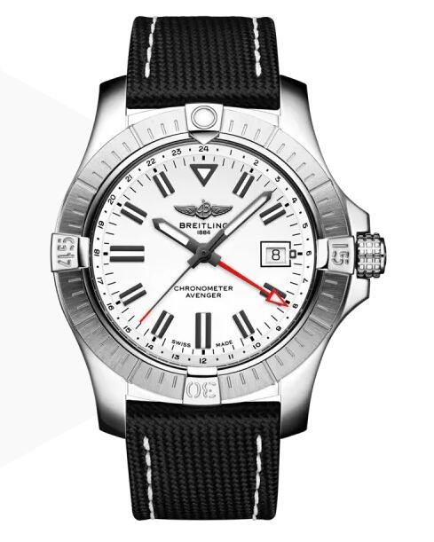 Replica Breitling Avenger Automatic GMT 43 Steel White A32397101A1X2 Men Watch content media