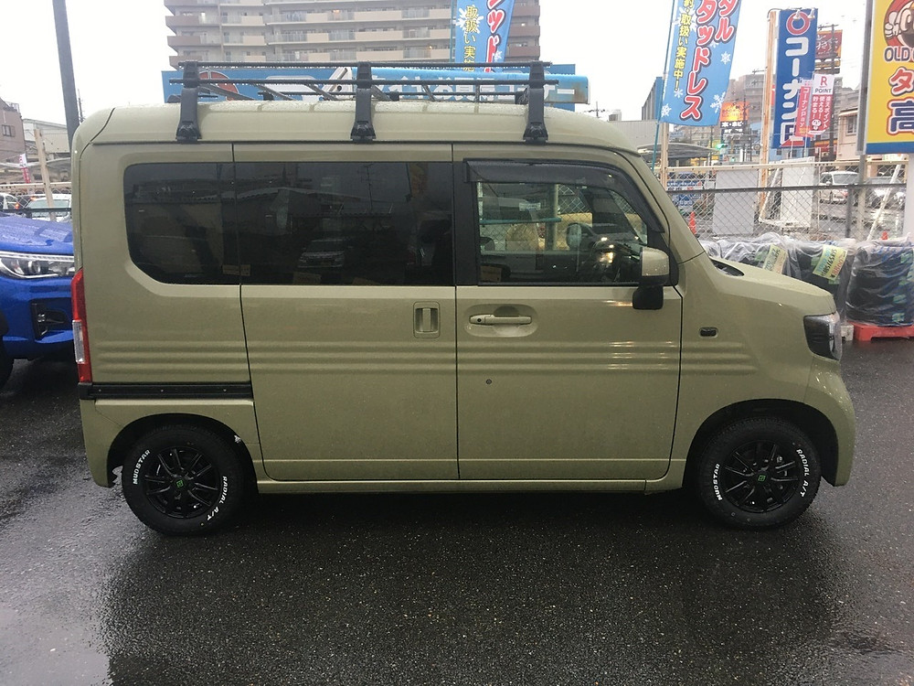 共豊コーポレーション ザインss ホワイトレタータイヤ を ホンダ N Van に装着 タイヤホイール専門 オールドギア八尾店 大阪