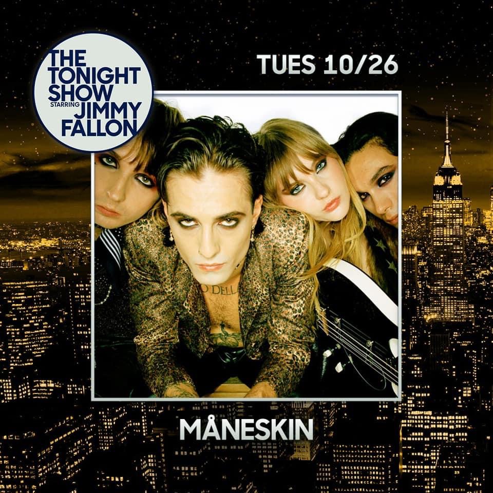 I Maneskin da Jimmy Fallon content media