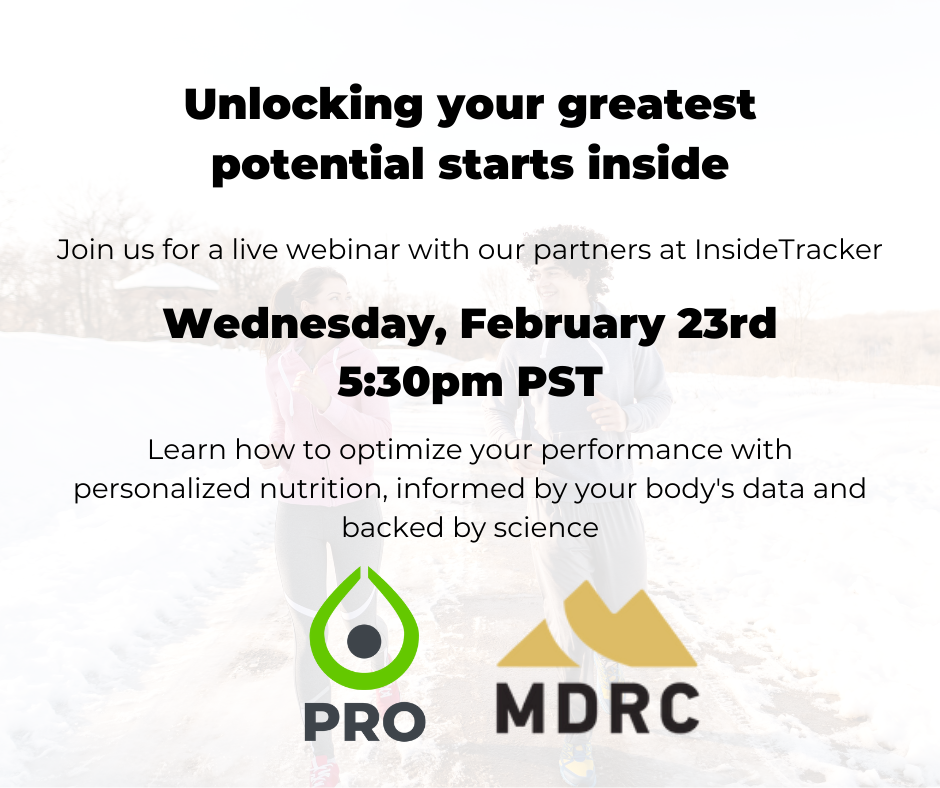 Insidetracker Webinar for MDRC! content media