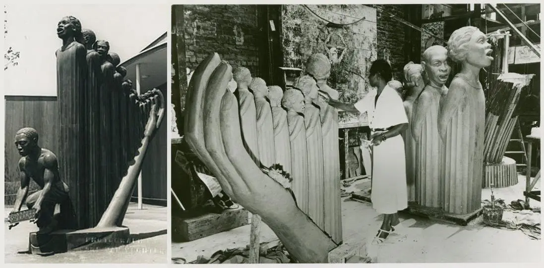 Who is the first African American female to open her own art gallery? content media