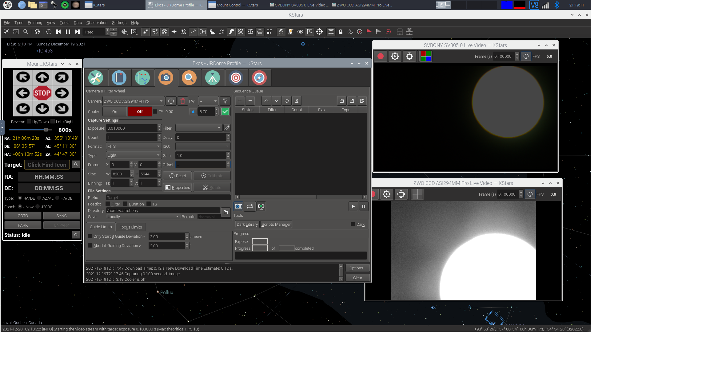 Help with Astrograph 8" F3.9 and ASI with moon. content media