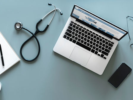 A working table of a doctor