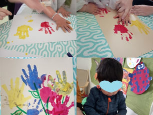 Des fleurs avec mes mains