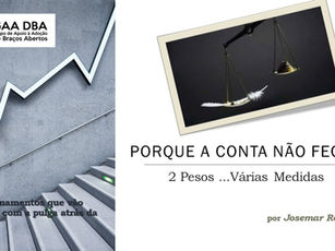 PORQUE A CONTA NÃO FECHA?