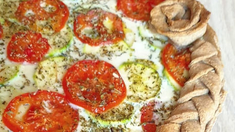 Quiche au Thon, Feta et Légumes