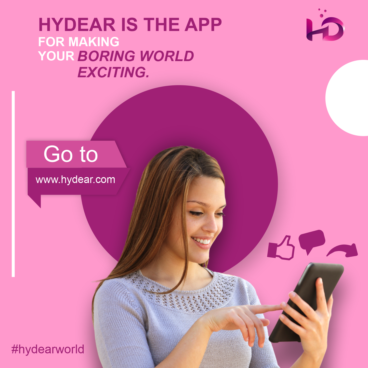 Hydear – A new way of connecting. content media