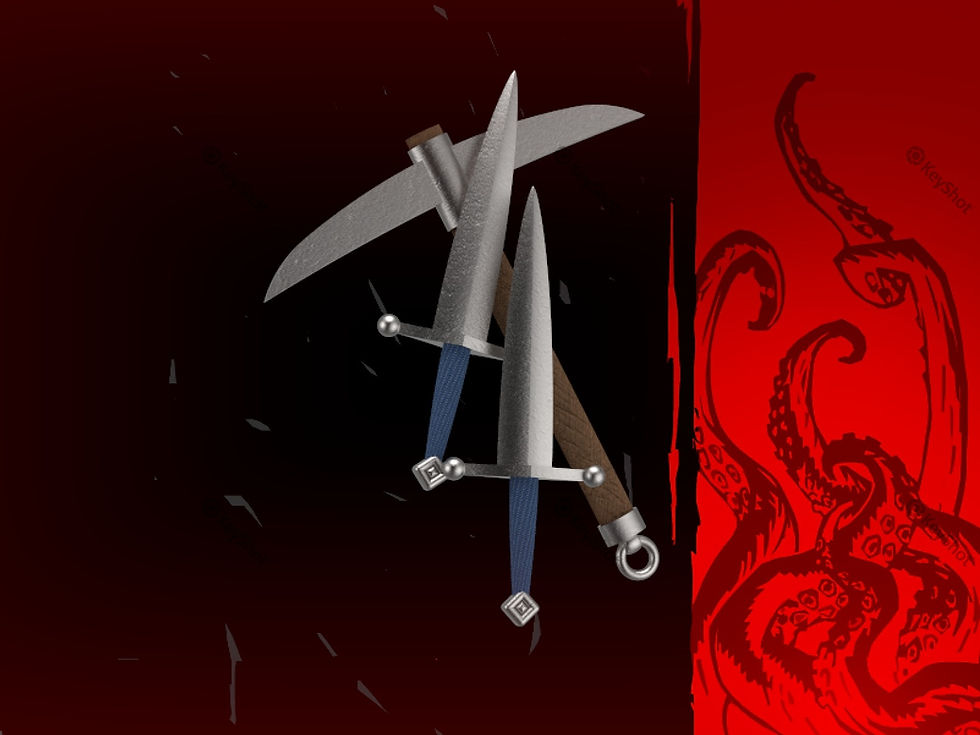 The Razor's Edge - Grave Robber's Dagger's and Pickaxe - Darkest Dungeon