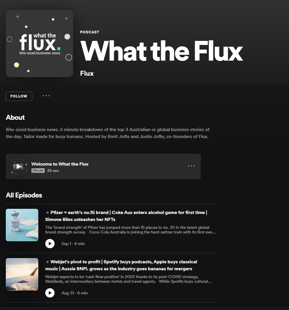 What the Flux? content media