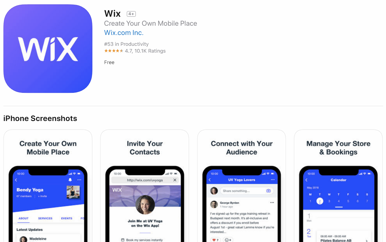 הורידו את אפליקציית WIX מחנות האפליקציות באייפון או אנדרואיד כדי לשפר את חווית השימוש שלכם באתר! content media