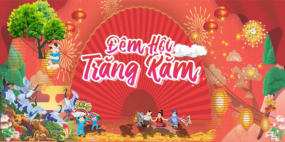 Mẫu Phông Tết Trung Thu Vector Corel CDR