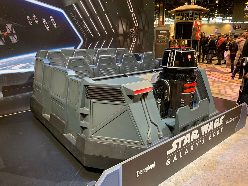 Rise of the Resistance Ride Vehicle on display at Star Wars Celebration