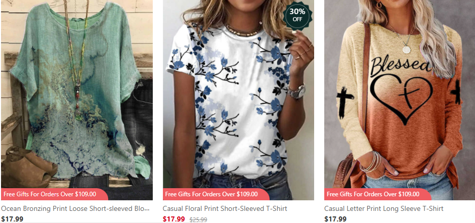 Online Shopping for Women's casual clothing content media