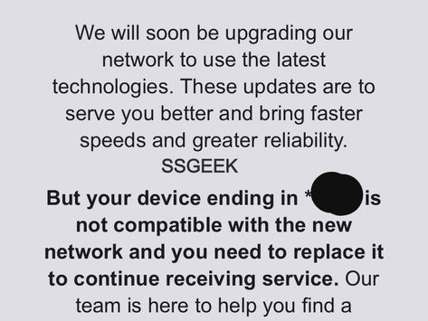AT&T is informing that some Oneplus and Asus devices will no longer be supported on their network
