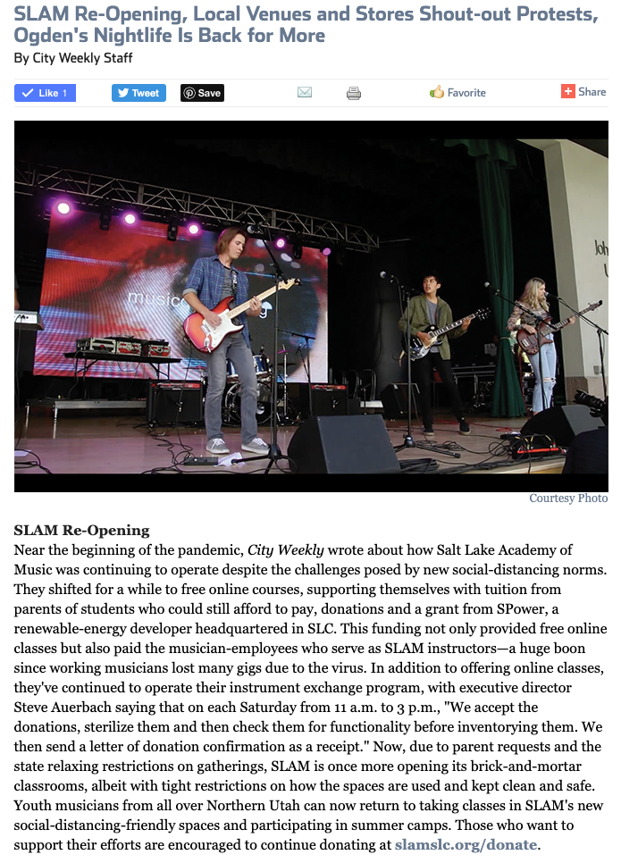 SLAM in the news! Check it out!! content media