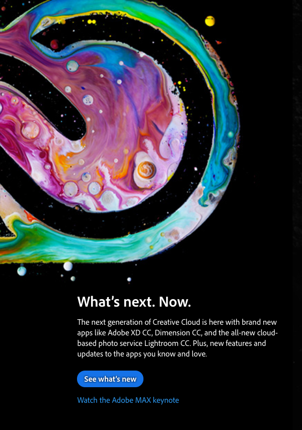 The New Creative Cloud is here! content media