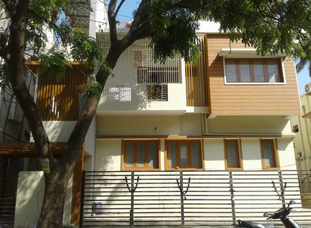 Twin Stacked Residence in Mandaveli