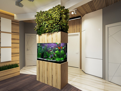 Das Aquarium ist 120x50x70 , Aussenfiltwe und LED Beleuchtung.