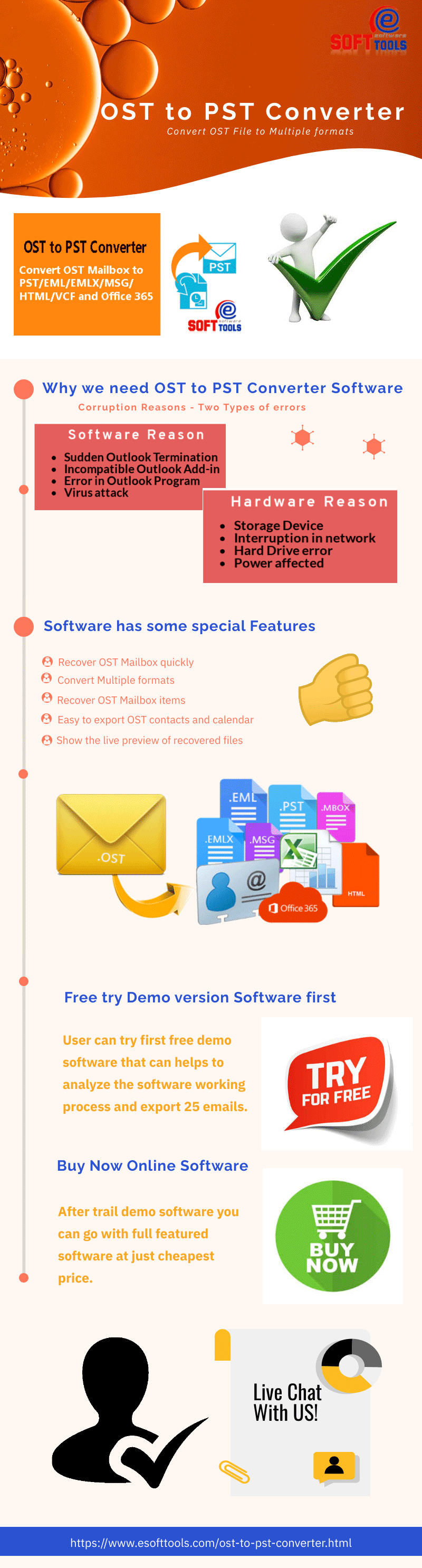 OST to PST Converter software content media