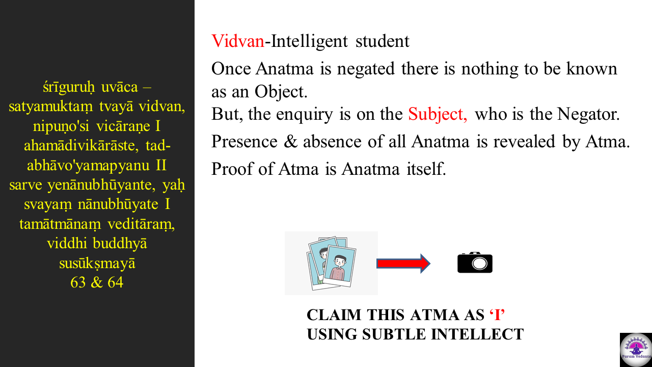 Vivekachudamani 108 selected Verses Class 12 : video Link, Summary Slides content media