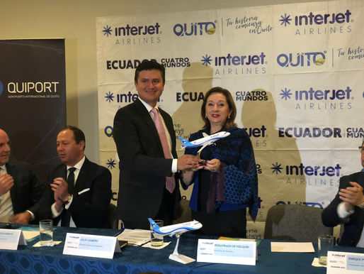 Nueva ruta directa a Quito-México por $409