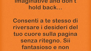 Allow yourself... Consenti a te...