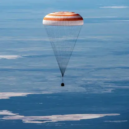 Astronauts at the International Space Station Return to Earth (Andrew Morgan-Jessice Meir)