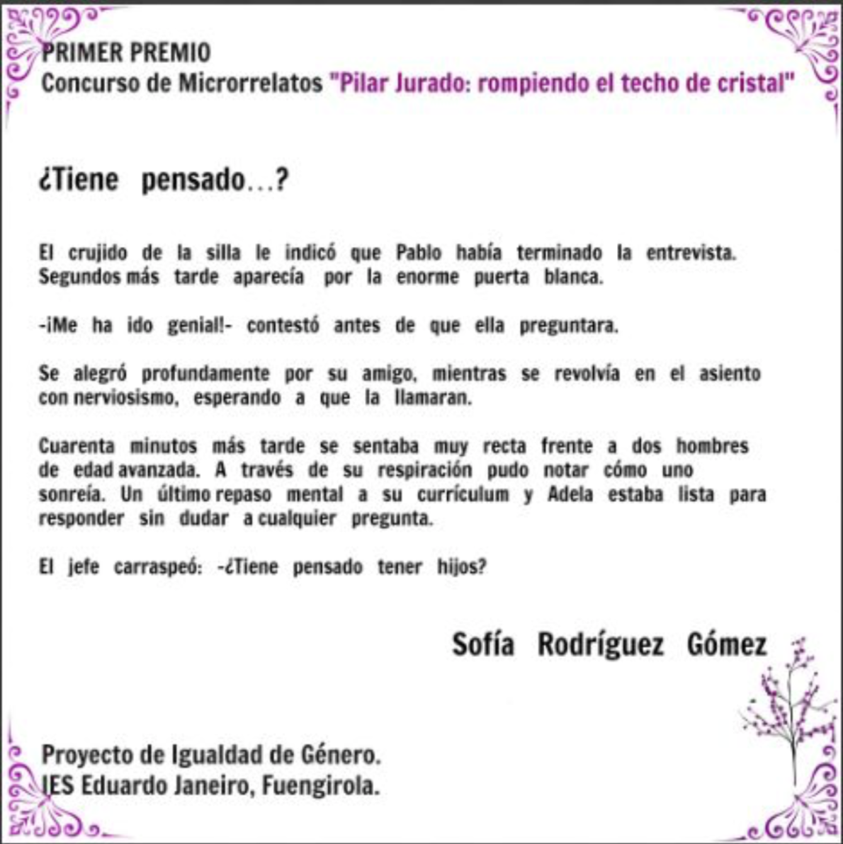 MICRORRELATOS PREMIADOS III EDICIÓN 2017 content media