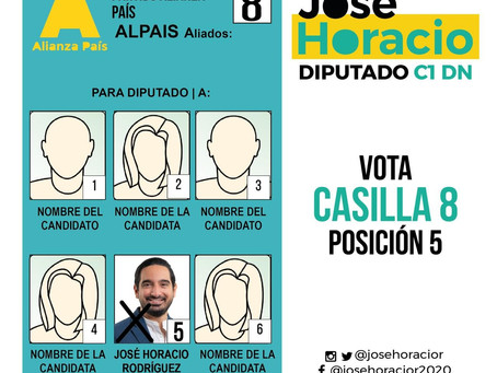 ¿Cómo votar por José Horacio?