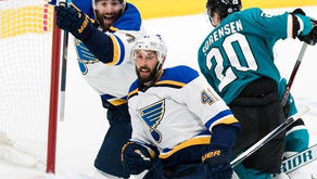 LET’S GO HOME BABY!
BLUES STUN  SHARKS TO EVEN WCF