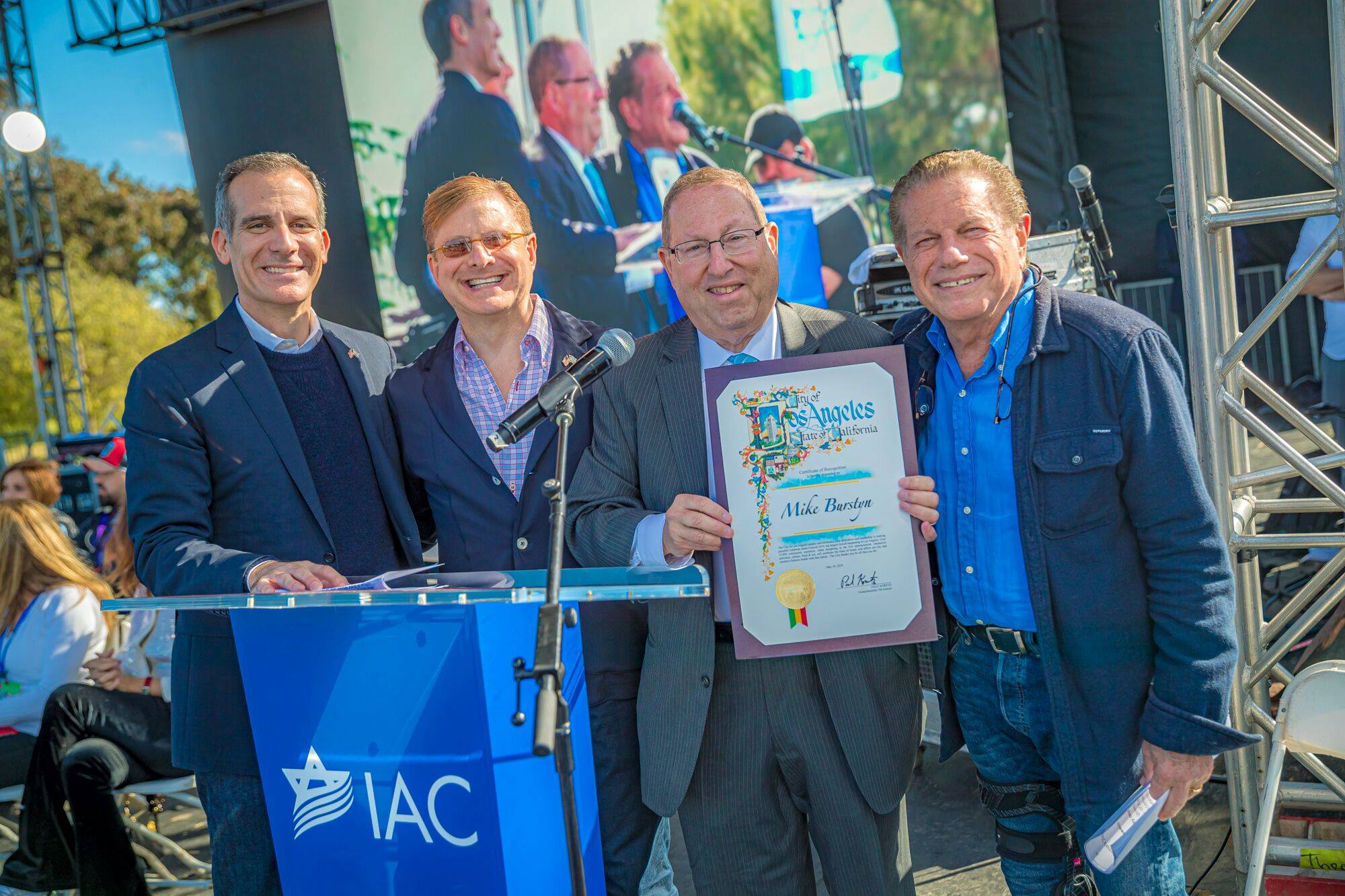Received Certificate of Recognition of the City of Los Angeles content media