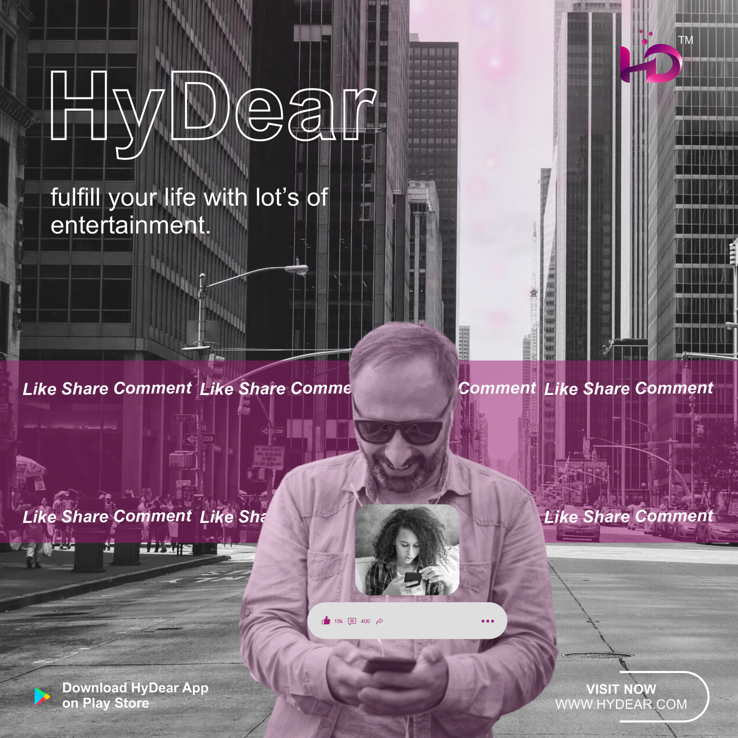 Hydear a brand new make in india social site content media