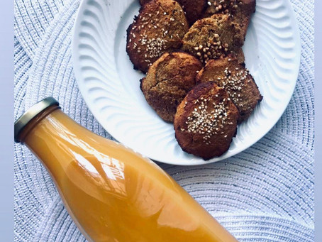 Bolachas de sementes de abóbora e erva doce