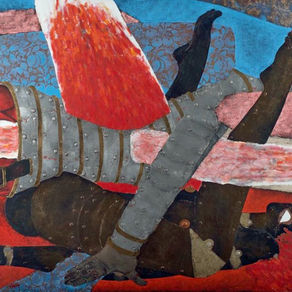 Georges Collignon, Plaisirs d'Armures (1984), d'après Vanderkindere, Artprice, Drouot et Google