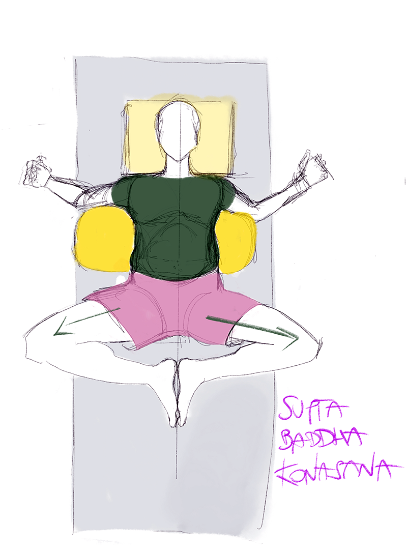 Supta badha konasana