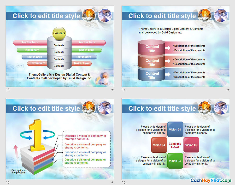 PowerPoint Template 573TGp_research_light_ani
