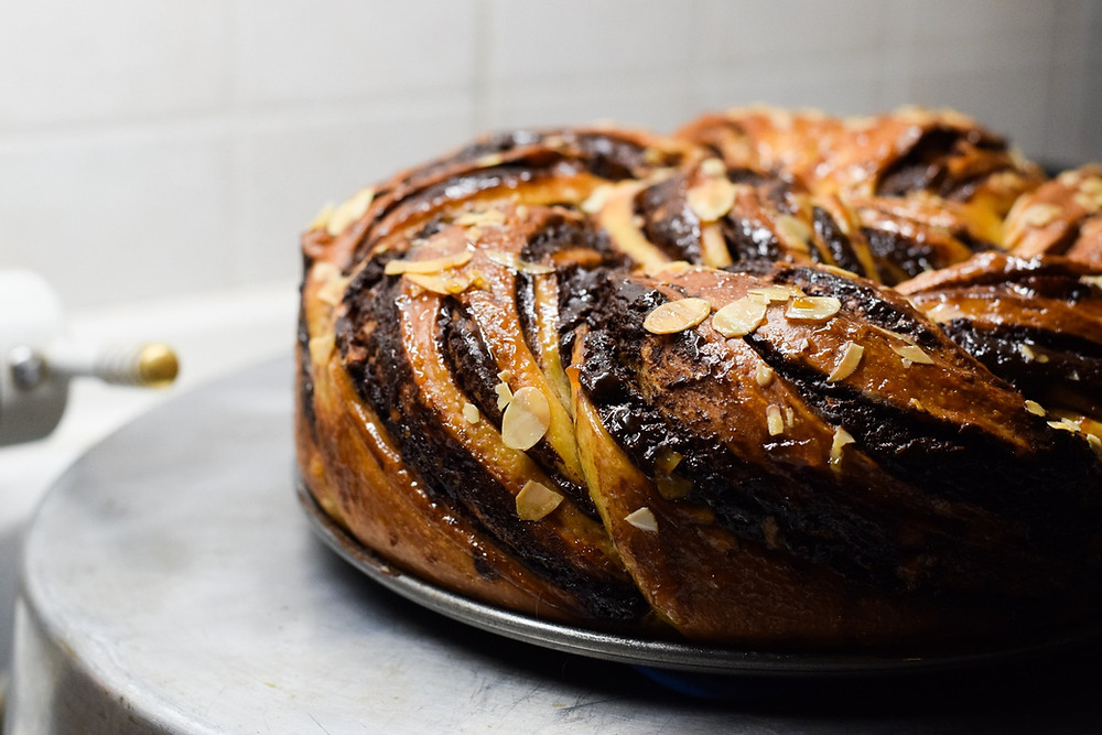 Babka με σοκολατένιο fudge