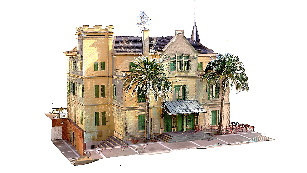 Torre Vidal-Quadras - Digitalización 3D mediante escaneo láser - Nube de puntos