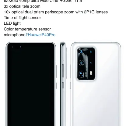 Camera Features of Huawei P40 Pro Revealed